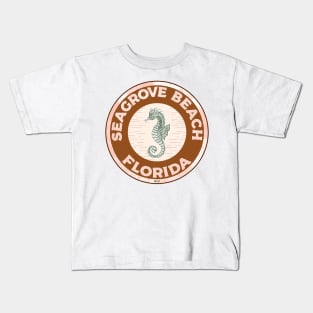 Seagrove Beach Florida Crab 30A 30 A Emerald Coast Walton County Kids T-Shirt